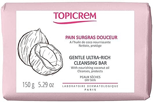 Gentle Cleansing Soap - Topicrem Gentle Ultra Rich Cleansing Bar — photo N5