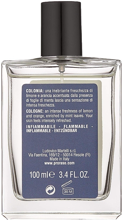 Eau de Cologne - Proraso Azur Lime Cologne — photo N13