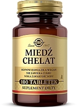 Dietary Supplement "Chelated Copper" - Solgar Chelated Copper Essential Trace Mineral — photo N16