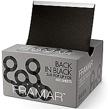 Fragrances, Perfumes, Cosmetics Embossed Foil Sheets - Framar 5x11 Pop Up Foil Back In Black