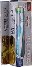 Set "Coffee & Tea Drinkers", white-blye brush - White Glo Coffee & Tea Drinkers Formula Whitening Toothpaste (toothpaste/100ml + toothbrush) — photo N8