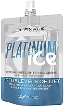 Fragrances, Perfumes, Cosmetics Hair Cream - Affinage Salon Professional Platinum Ice Ammonia-Free Lightening Creme