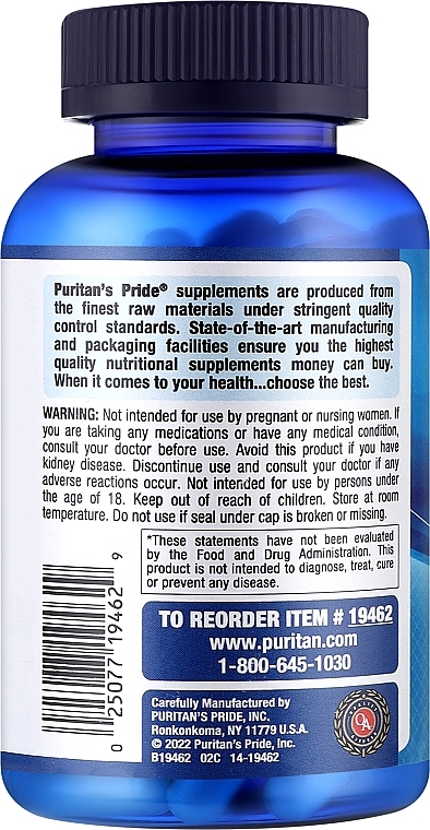 Supplement 'Creatine' 1000 mg, capsules - Puritan's Pride Creatine Extreme 1000 mg — photo N2