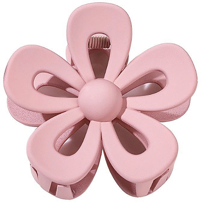 Hair Clip 'Flower', dark pink powder - Ecarla — photo N1