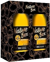 Fragrances, Perfumes, Cosmetics Set - Nature Box Macadamia Oil (s/g/385ml + b/lot/385ml)