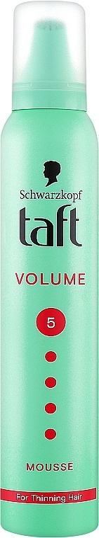 Thin Hair Styling Foam - Schwarzkopf Taft Volume Mousse №5 — photo N1