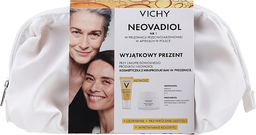 GIFT Set in Cosmetic Bag - Vichy Neovadiol (ser/5ml + f/cr/15ml) — photo N1