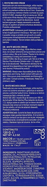 Hair Bleaching Cream - BBcos White Meches Bleaching Cream — photo N33