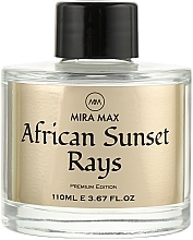 Reed Diffuser + tester - Mira Max African Sunset Rays Fragrance Diffuser With Reeds Premium Edition — photo N3