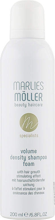 Growth Stimulating & Volumizing Foam Shampoo - Marlies Moller Volume Density Shampoo Foam — photo N1