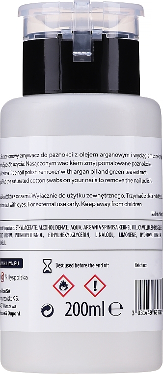 Nail Polish Argan Oil Remover - KillyS Nail Polish Remover — photo N29
