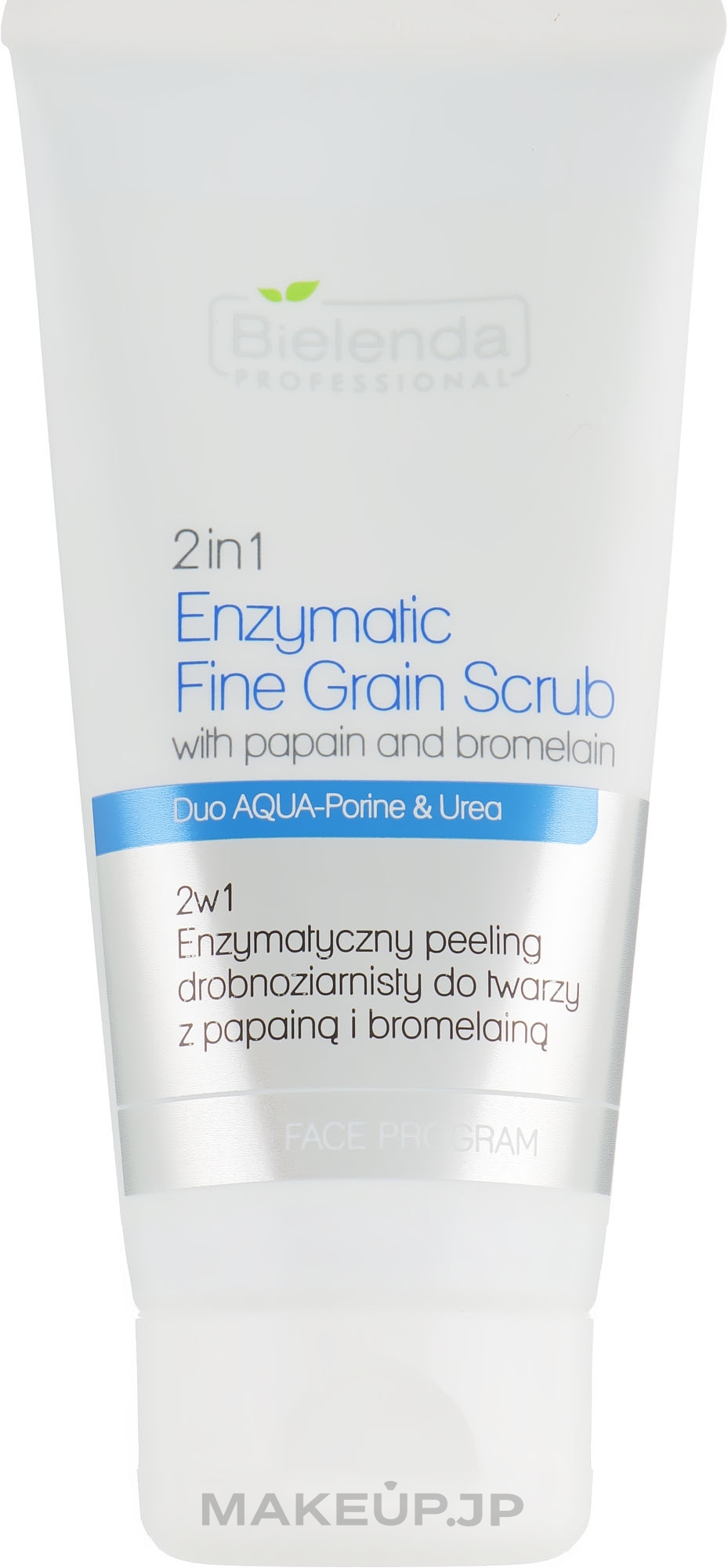 Papain and Bromelain Enzymatic Mineral Face Scrub 2 in 1 - Bielenda Professional Face Program 2in1 Enzymatic Fine Grain Scrub — photo 150 g