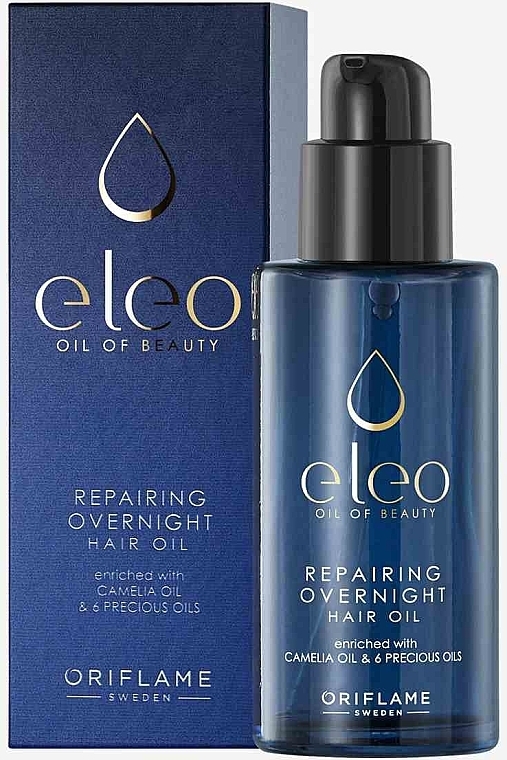 Repairing Overnight Hair Oil - Oriflame Eleo Repairing Overnight Hair Oil — photo N2