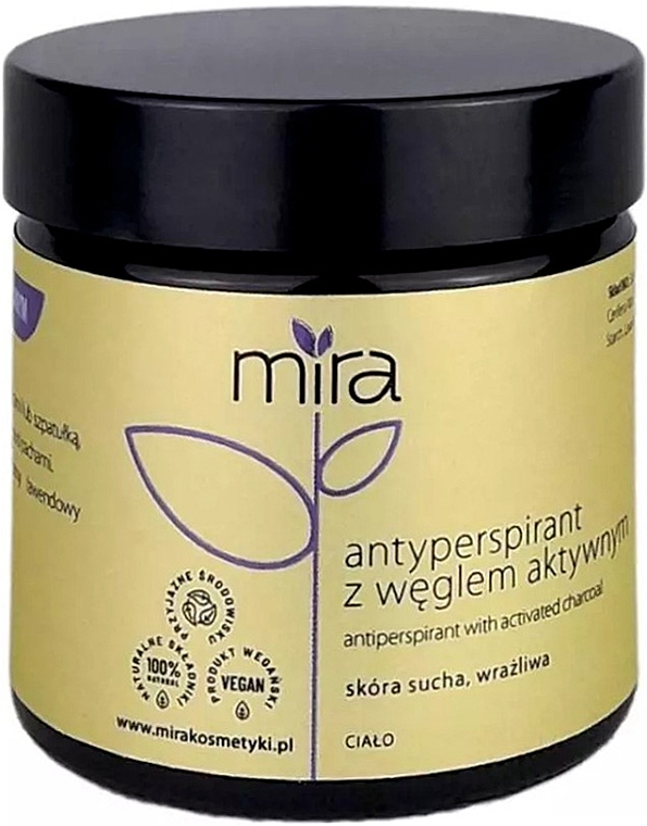 Antiperspirant with Activated Carbon - Mira Antiperspirant With Activated Carbon — photo N1