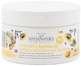 Fragrances, Perfumes, Cosmetics Sunflower Seed Nourishing Mask For Dry Hair - MaterNatura Sunflower Seed Nourishing Mask For Dry Hair