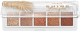 Fragrances, Perfumes, Cosmetics Metallic Eyeshadow Palette - Pupa Shine Bright Eye Palette