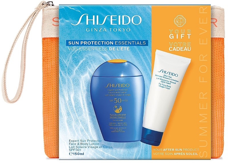 Set - Shiseido Sun Protection Essentials (lot/150ml + emuls/75ml+ pouch) — photo N15