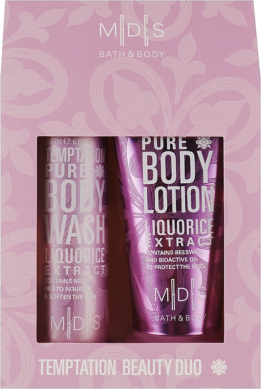 Set "The Temptation of Purity" - Mades Cosmetics M|D|S Baty & Body Temptation (b/wash/200ml + b/milk/150ml) — photo N1