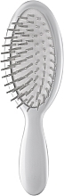 Hair Brush 17.3x5 cm, chrome - Janeke Chromium Hair Brush — photo N1