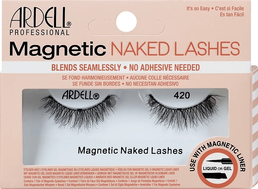 False Lashes - Ardell Magnetic Naked Lashes 420 Black — photo N1