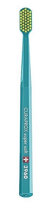 Super Soft Toothbrush, turquoise-yellow - Curaprox — photo N2