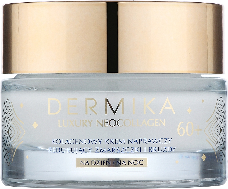 Repairing Anti-Wrinkle Collagen Cream - Dermika Luxury Neocollagen Day and Night Repair Cream 60+ — photo N1