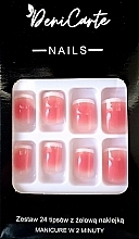 Fragrances, Perfumes, Cosmetics Square Nail Tips, 24 pcs. - Deni Carte Nails 7004