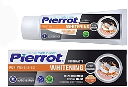 Fragrances, Perfumes, Cosmetics Active Charcoal Toothpaste - Pierrot Whitening Active Charcoal