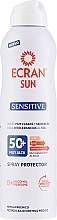 Fragrances, Perfumes, Cosmetics Sunscreen Spray - Ecran Sun Sensitive Spray Protector SPF50