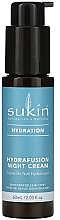 Fragrances, Perfumes, Cosmetics Moisturizing Night Face Cream - Sukin Hydrafusion Night Cream