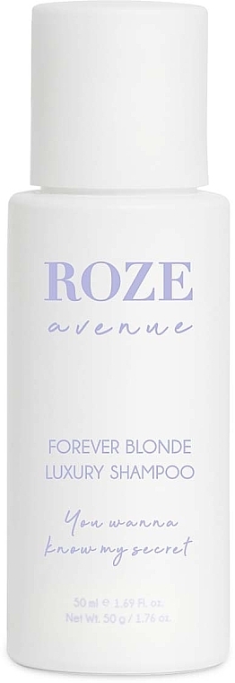 Anti-Yellow Shampoo for Blonde Hair - Roze Avenue Forever Blonde Luxury Shampoo — photo N1