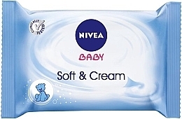 Fragrances, Perfumes, Cosmetics Baby Wet Wipes 63 pcs - Nivea Baby Soft & Cream Cleansing Wipes