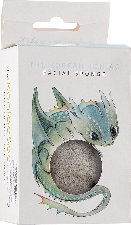 Sponge - The Konjac Sponge Company Facial Sponge and Hook Dragon Green Clay — photo N14