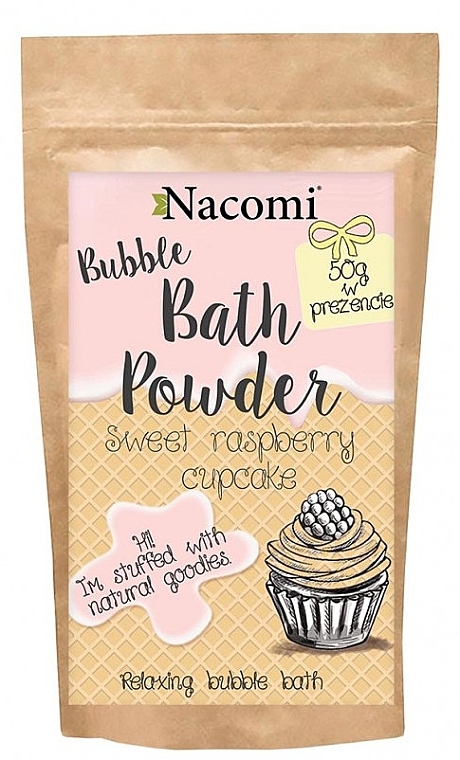 Bath Powder ‘Sweet Raspberry Muffin’ - Nacomi Sweet Raspberry Cupcake Bath Powder — photo N1