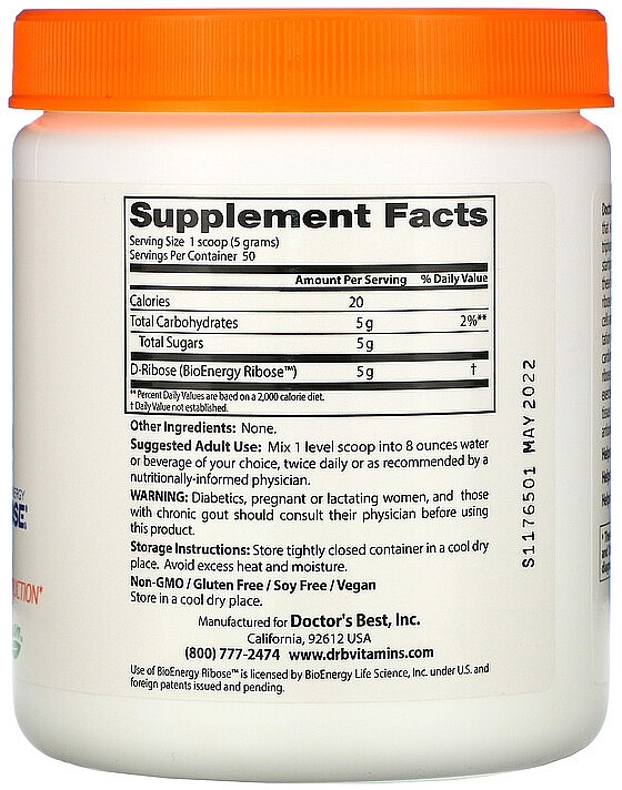 Pure D-Ribose Powder - Doctor's Best Pure D-Ribose Powder — photo N9