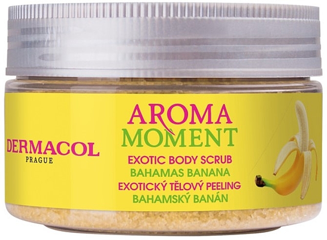 Banana Body Scrub - Dermacol Aroma Moment Exotic Body Scrub Bahamas Banana — photo N1