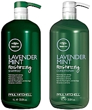 Fragrances, Perfumes, Cosmetics Set - Paul Mitchell Lavender Mint Litre Duo (shmp/1000ml + cond/1000ml)