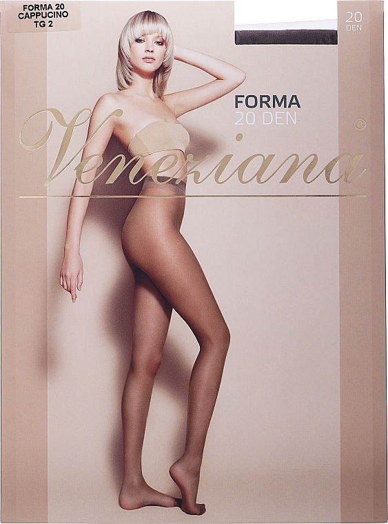 Women's Tights "Forma", 20 Den, Cappuccino - Veneziana — photo N5