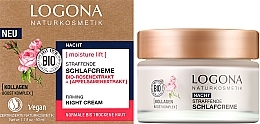 Night Cream for Normal & Dry Skin - Logona Bio Moisture Lift Rose Firming Night Cream — photo N3