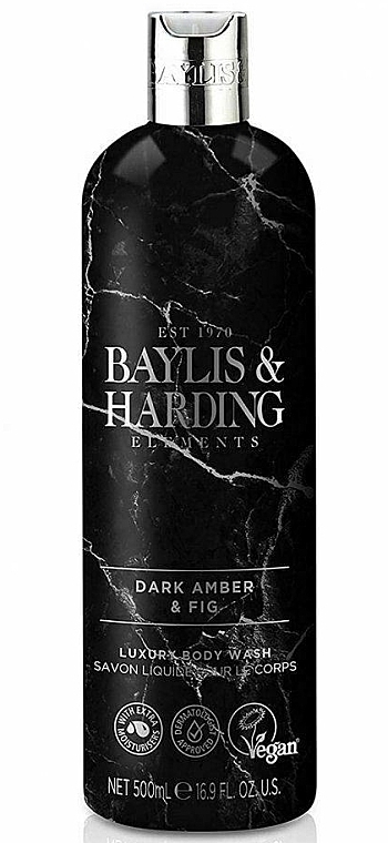 Shower Gel - Baylis & Harding Dark Amber & Fig Body Wash — photo N1