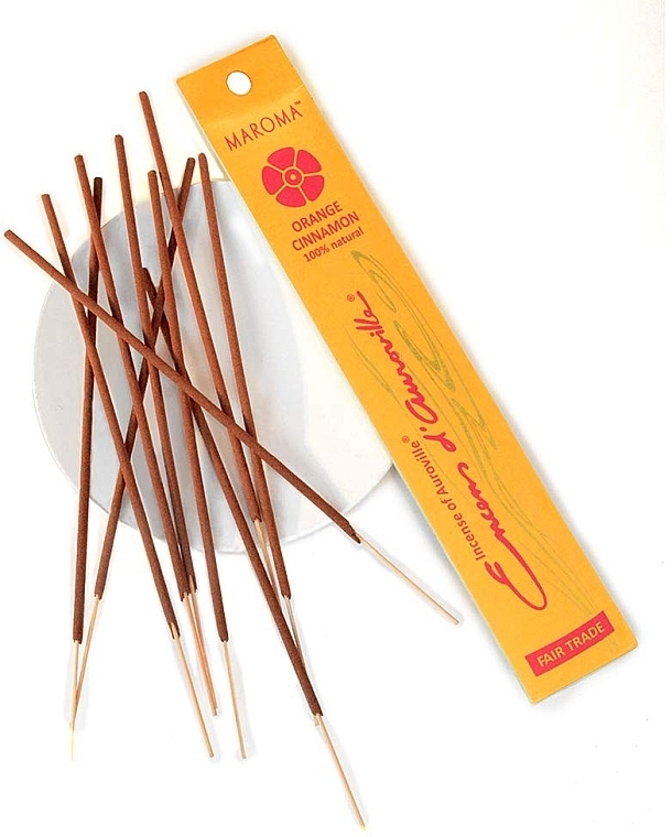 Orange & Cinnamon Incense Sticks - Maroma Encens d'Auroville Stick Incense Orange Cinnamon — photo N4