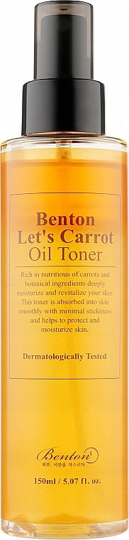 Biphase Carrot Oil Toner - Benton Let’s Carrot Oil Toner — photo N2