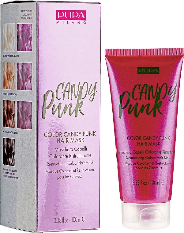 Hair Mask - Pupa Candy Punk Color Candy Punk Hair Mask — photo N1