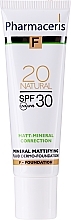 Mineral Mattifying Fluid SPF 30 - Pharmaceris F Mineral Mattifying Fluid Dermo-Foundation SPF 30 — photo N8