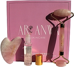 Set - ARI ANWA Skincare The Glow Kit Rose (f/water/10ml + f/roller/1pc + f/massager/1pc) — photo N3