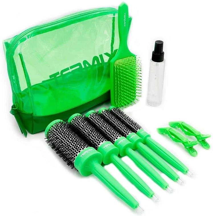 Set, 10 tools - Termix Brushing Pack in 3 Steps Green — photo N7