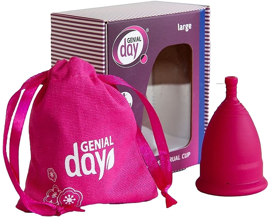 Menstrual Cup, L-size - Genial Day Menstrual Cup Large — photo N5