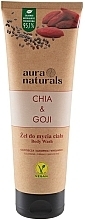 Fragrances, Perfumes, Cosmetics Chia & Goji Shower Gel - Aura Naturals Chia & Goji Body Wash