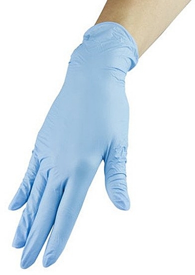 Nitrile Gloves, blue, size M - NeoNail — photo N1