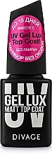 Fragrances, Perfumes, Cosmetics Top Coat - Divage Uv Gel Lux Matt